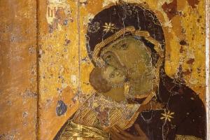 Lutja për Nënën e Zotit para ikonës së saj Vladimir